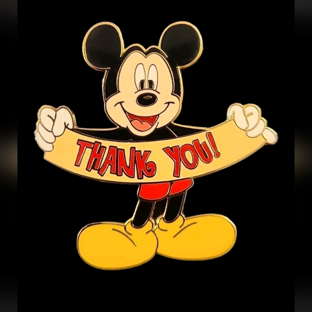 Special 2003 Disney Pin Mickey Mouse Thank You Banner